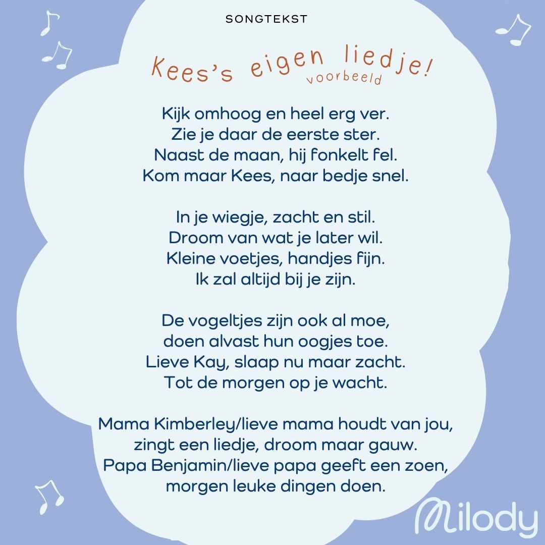 Ik zal altijd bij je zijn - Slaapliedje met naam van de baby